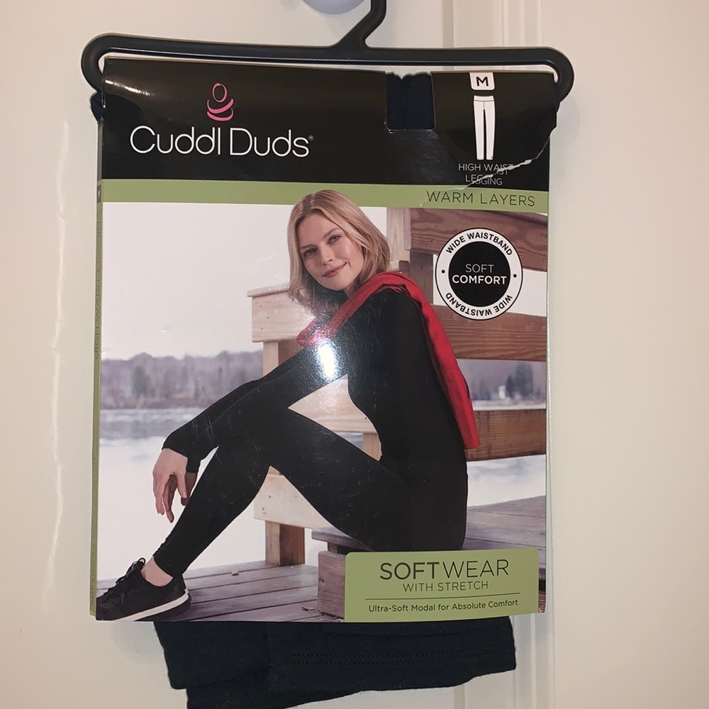 Cuddl Duds/ medium/ black leggings